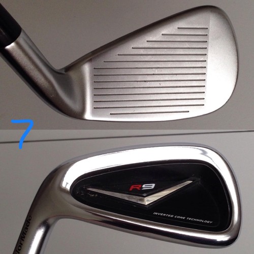Left Hand TaylorMade R9 Irons (2009)/ 5-PW/ Regular Flex KBS Tour 90 Shafts - Picture 13 of 24
