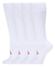 TrueEnergy 4-pack Wide Over The Calf Socks White