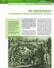 Armagnacy - Grabież francuskich najemników Karta informacyjna