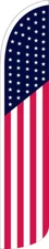 USA American Windless Full Sleeve Swooper Flag Feather Banner