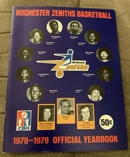 1978 -79 Rochester Zeniths CBA Basketball OFFICIAL Yearbook
