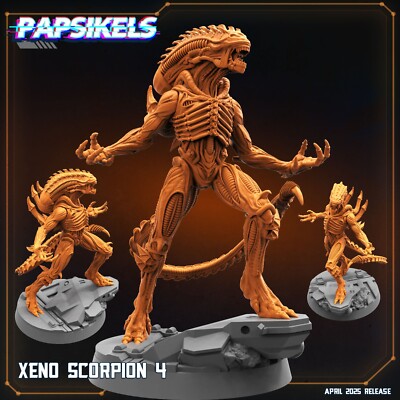 Xeno Scorpion 4 Papsikels Miniature AvP Aliens