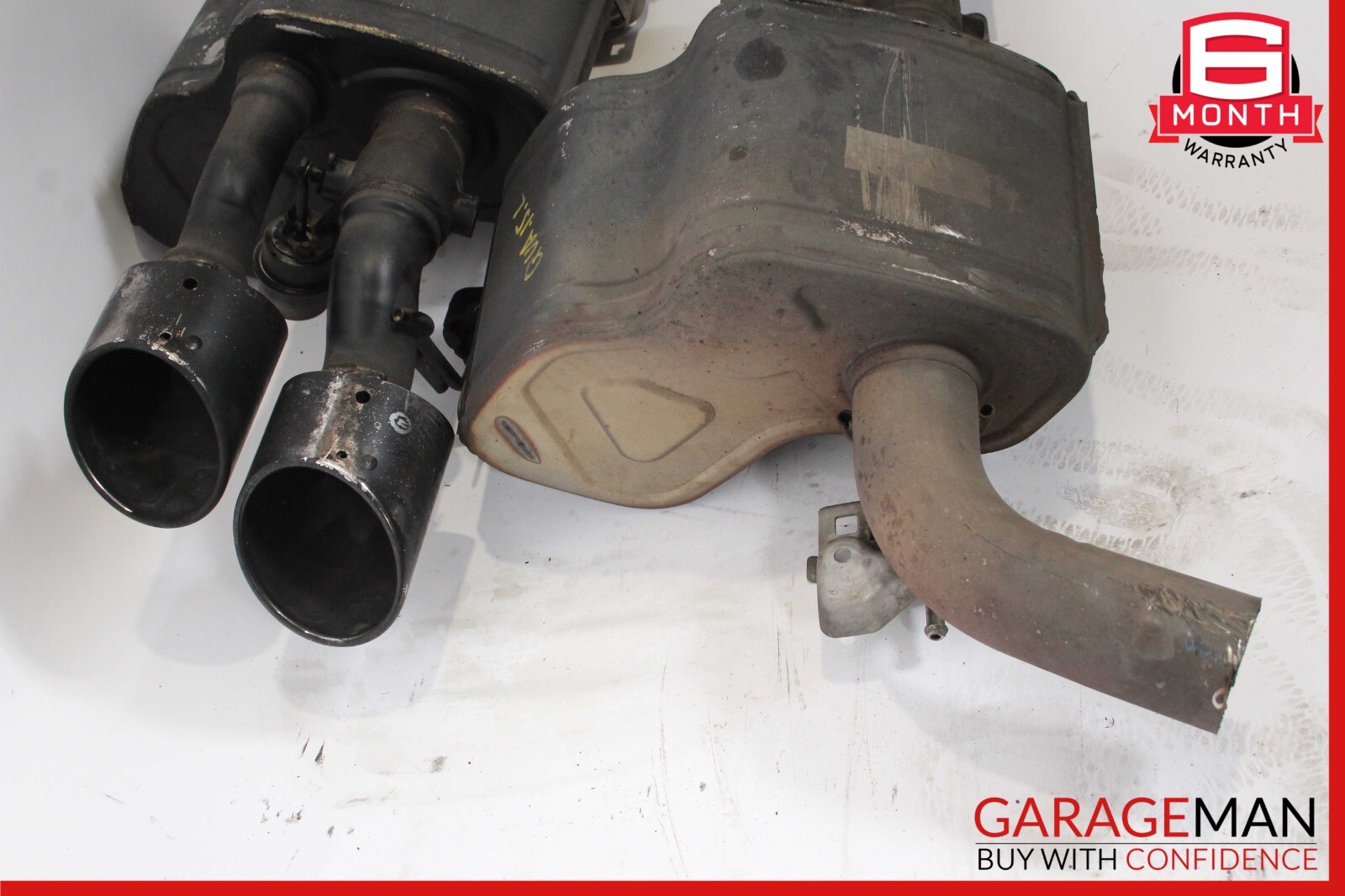 14-17 Maserati Quattroporte Rear Right & Left Exhaust Muffler Dual Tip OEM