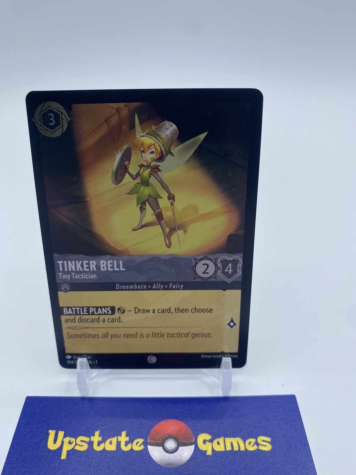 Disney Lorcana Mickey Mouse - Musketeer 186/204 Rare NM TCG COLD FOIL