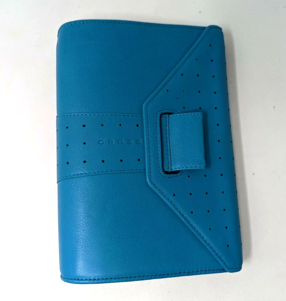 Nuevo De Colección 2010 Cruz Autocross Cuero Turquesa Agenda Personal y Pluma PL22 Foto 2 de 4