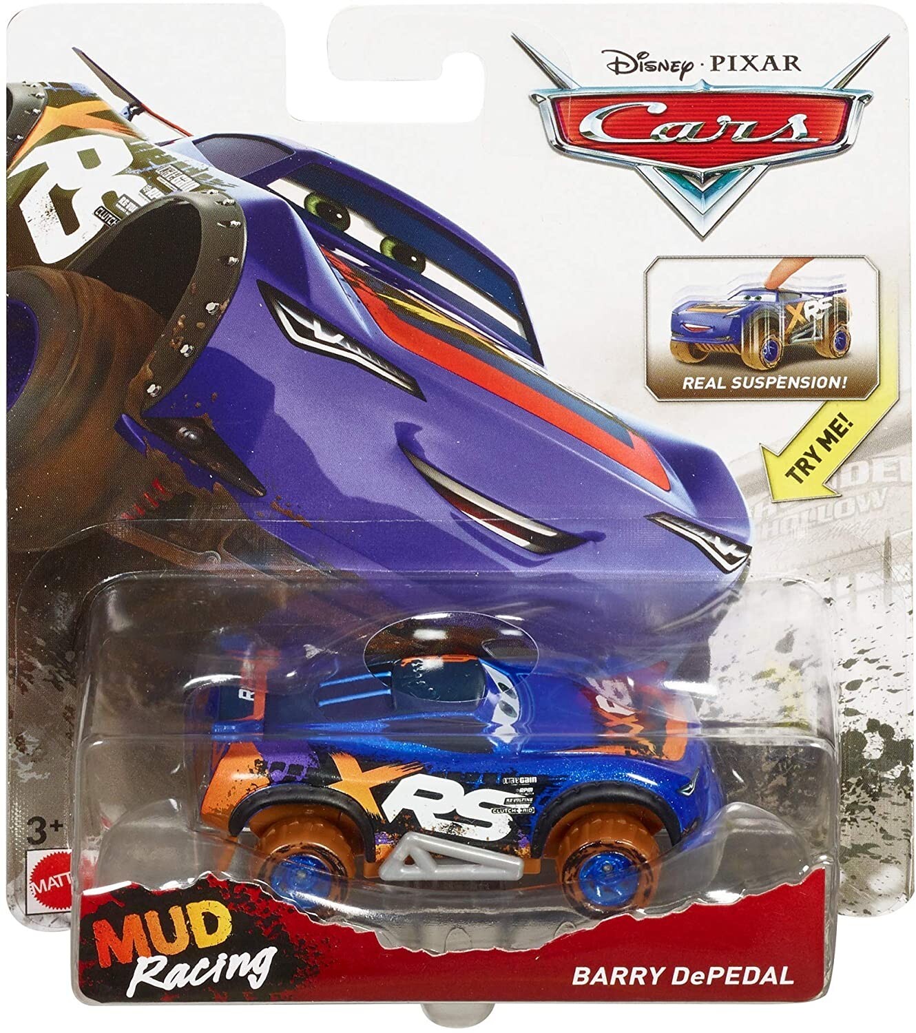 Cars 3 GBJ41 XRS Mud Racing RPM Veicolo Barry Depedal Die-Cast