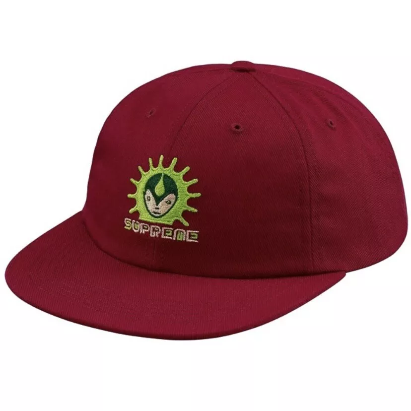 Casquette snapback coton brodé marron Supreme Vampire 6 panneaux OS authentique