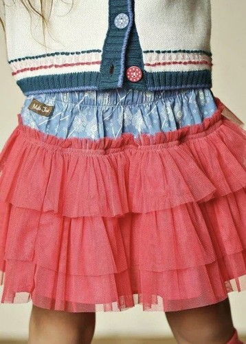 Matilda Jane Friends Forever Amber Skirt girls size 6 tulle, red REALLY CUTE!