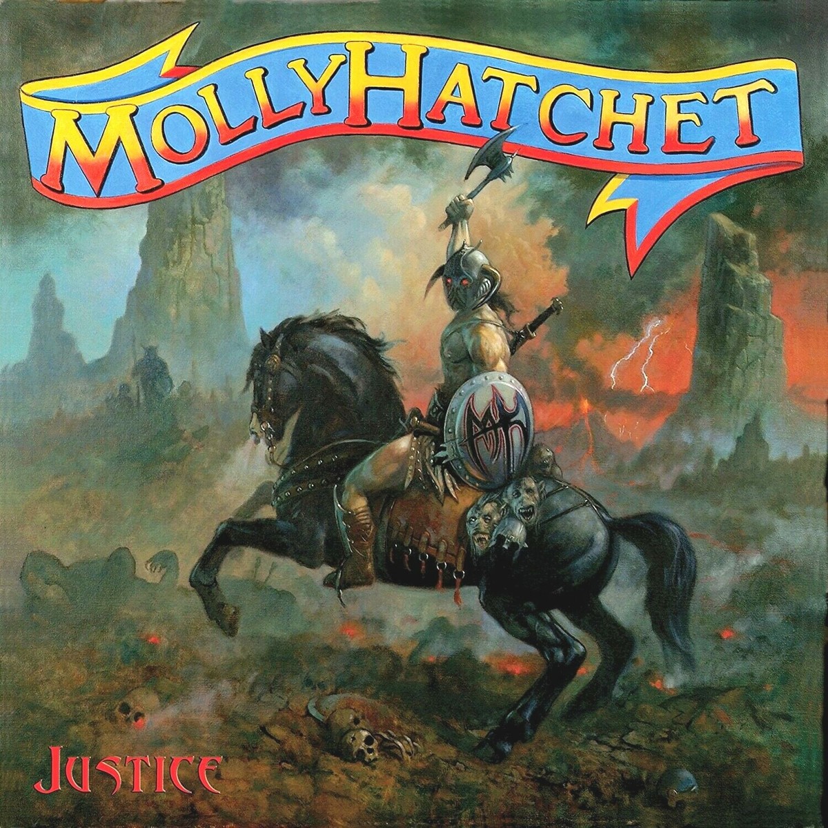 Molly Hatchet Justice 12x12 Album Cover Replica Poster Print