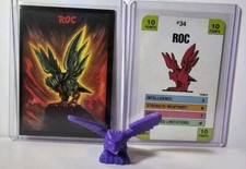 90's Monster in my Pocket Roc 34 Series 1 Purple With Cards