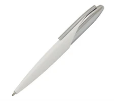 S.T. Dupont Jet 8 Ball Point Pen, White with Chrome Appointments 444109 NIB