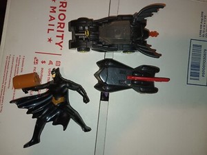 Lot Of 3 Batman Happy Meal Toys 2008 - 2011 kids meal batmobile McDonald's toy