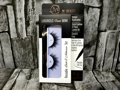 Mi Beauti Luxurious Faux Mink Lashes + Eyeliner Bundle - NEW! FREE SHIPPING!