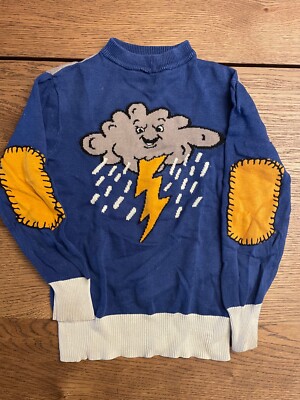 LA MINIATURA ANGRY RAINCLOUD SWEATER : SIZE 2T