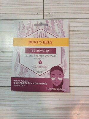  Burt's Bees Renewing Eye Masks Natural Hydrogel Algae Extract 