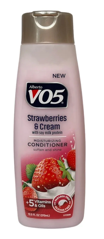 VO5 STRAWBERRIES & CREAM 3 Conditioner and 1 Shampoo 12.5 oz Each - Image 2 of 3