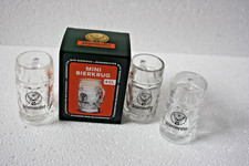 4 x Jägermeister Mini-Bierkrug Schnaps-Gläser 4cl