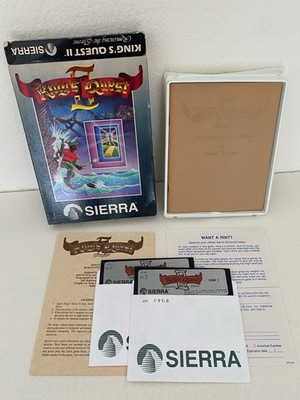 King's Quest II 2 Romancing the Throne Sierra 1985 IBM PC big box
