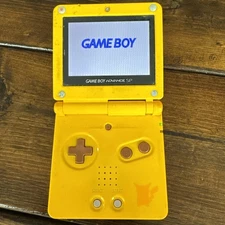 Nintendo Game Boy Advance SP Pikachu Edition Handheld System - Yellow