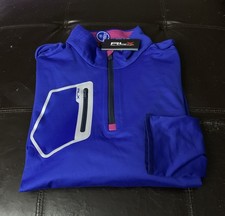 NWT Polo Ralph Lauren RLX Performance Quarter Zip Mens Size XXL 2XL Blue OSJ