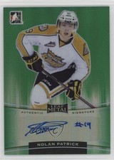 2014-15 ITG Leaf Metal Green Prismatic /10 Nolan Patrick #BA-NP1 Auto 9cf