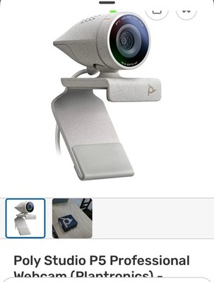 Poly Studio P5 Professional Webcam (Plantronics) - 1080p HD Laptop Camera for...