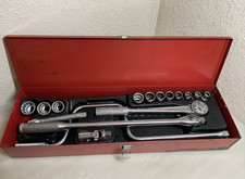 Vintage Williams 12 Drive Socket Set 16 Pc 490725 As Isused