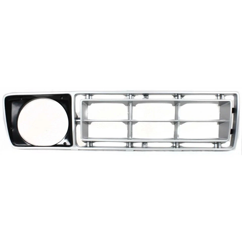 New Grille Left & Right Side Silver Plastic Set of 2 For 76-77 Ford F-150 F-250 Foto 4 de 4
