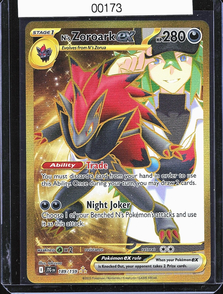 N's Zoroark ex 189/159 Gold Secret Rare Pokémon TCG NM | eBay