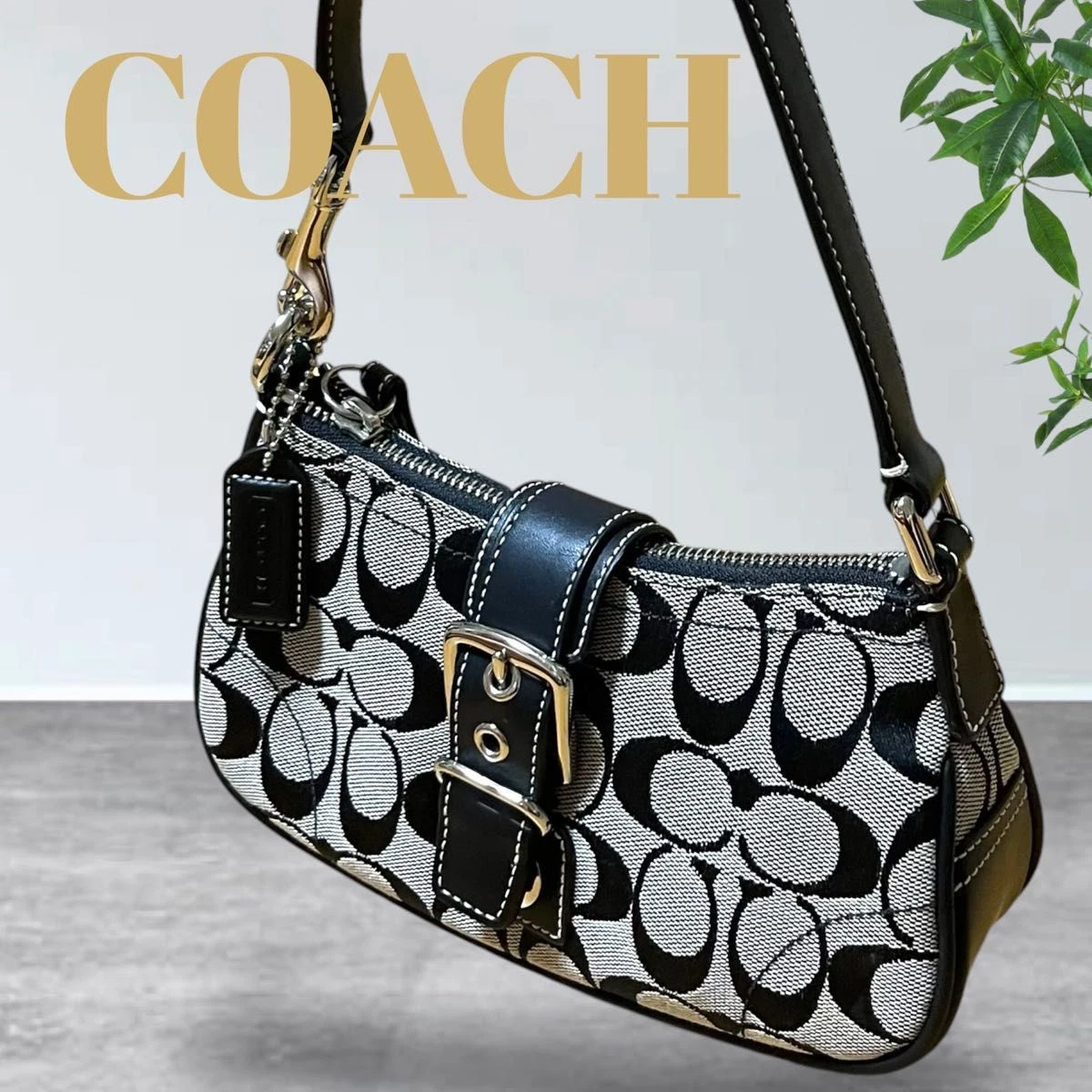 Coach Black Signature Hobo Bag | eBay