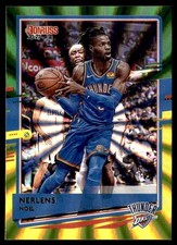 2020-21 Donruss Holo Light Green Yellow Laser Nerlens Noel Oklahoma City Thunder
