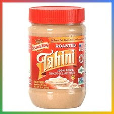Pure Sesame Tahini 16 Oz All Natural Keto Paleo Smooth Creamy Paste Dip