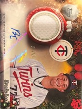 2025 TOPPS HOLIDAY PLAYER AUTOGRAPHED RELICS#PAR-BL BROOKS LEE, 1/50