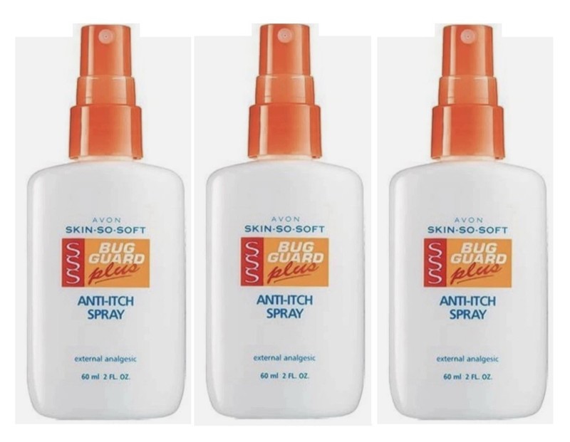 Lot of 3 - Avon Skin So Soft Bug Guard Plus Anti-itch Spray 2oz for Itch Relief