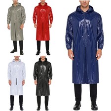 Men Coveralls Water Resistant Raincoats Sauna Long Coa Construction Jumpsuit