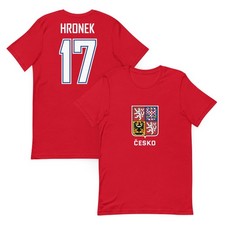 Filip Hronek #17 Czechia Hockey Jersey Shirt Olympics World Cup Canucks Czech