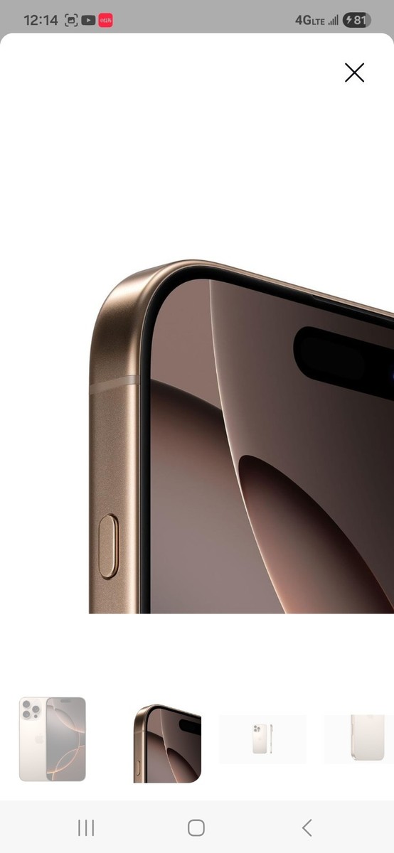 Apple iPhone 16 Pro Max - 256 GB - Desert Titanium (Unlocked) for