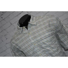 Exofficio Fishing Shirt Mens Size XL Camping Hiking Vented Polyester Nylon Blue