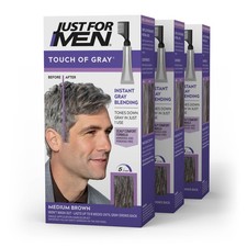 Just For Men Touch of Gray Hair Color with Comb Applicator, T-35 Medium Brown