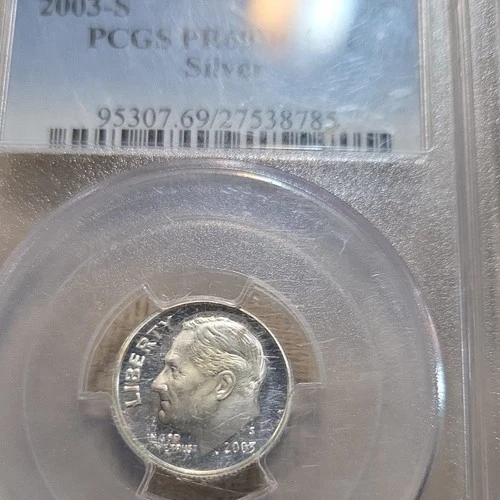 2003-S Silver Roosevelt Dime PCGS PR69 Proof San Francisco
