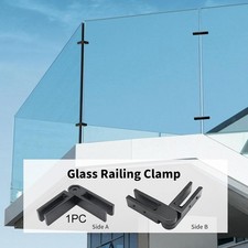 Adjustable Glass to Glass Clamp Railing Clip Holder for Balcony Deck Fence