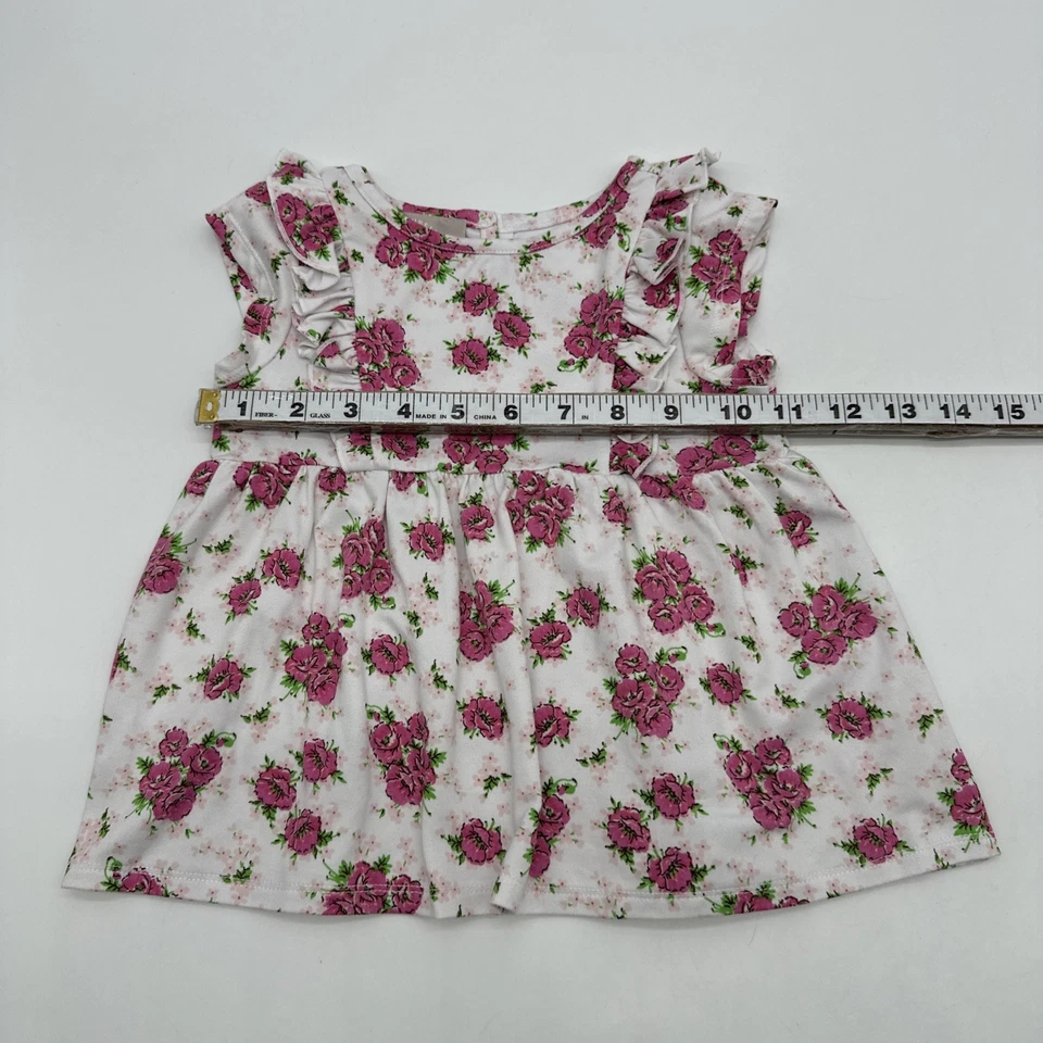 Платье Pastourelle от Pippa & Julie для девочек ясельного возраста размер 24 М белое с цветочным рисунком. #36464 - Изображение 4 из 4