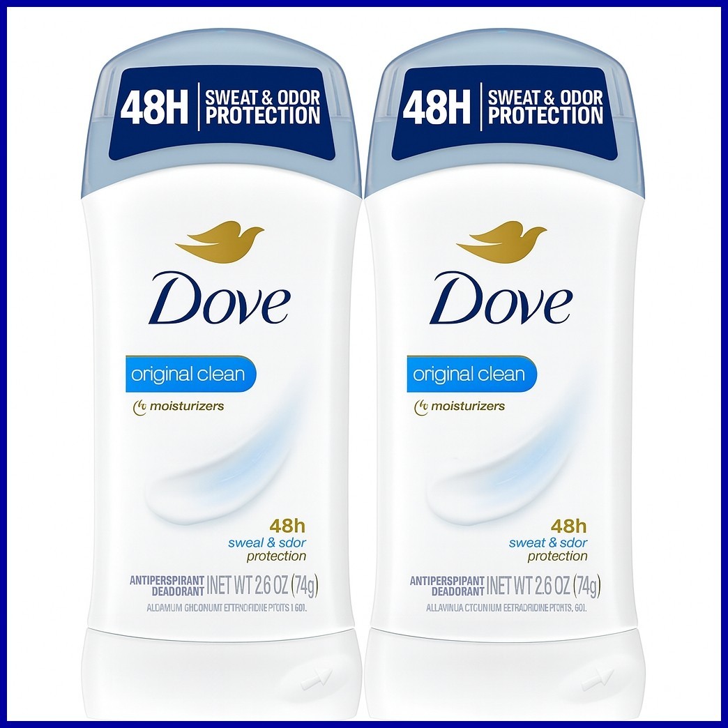Dove 48 Hour Protection Original Anti-Perspirant Deodorant 150ml 2.6oz 2 Bottles