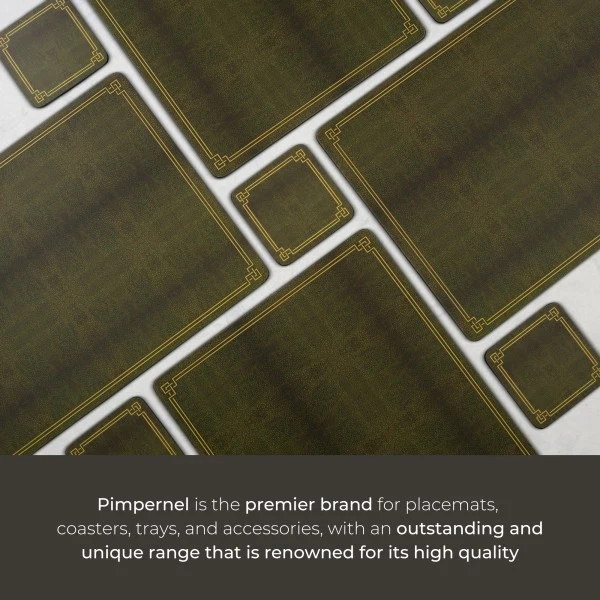 Placemats de couro Pimpernel Shagreen - Conjunto de 4 - Imagem 4 de 4