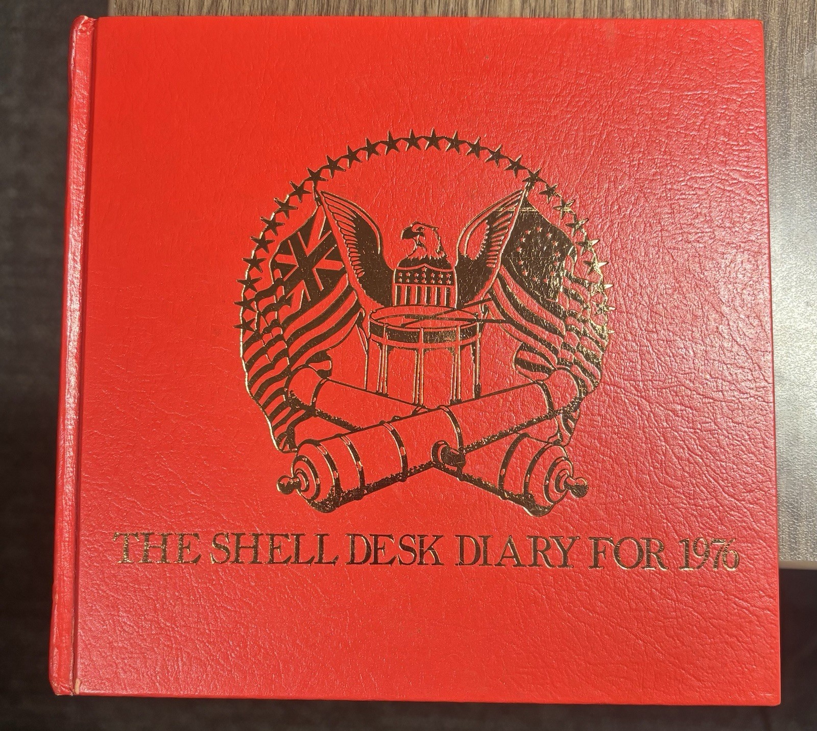 1976 The Shell Oil Company Desk Diary UNUSED Bicentennial Dealer Item