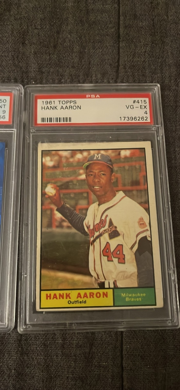 1961 Topps #415 Hank Aaron PSA 4 VG-EX Milwaukee Braves