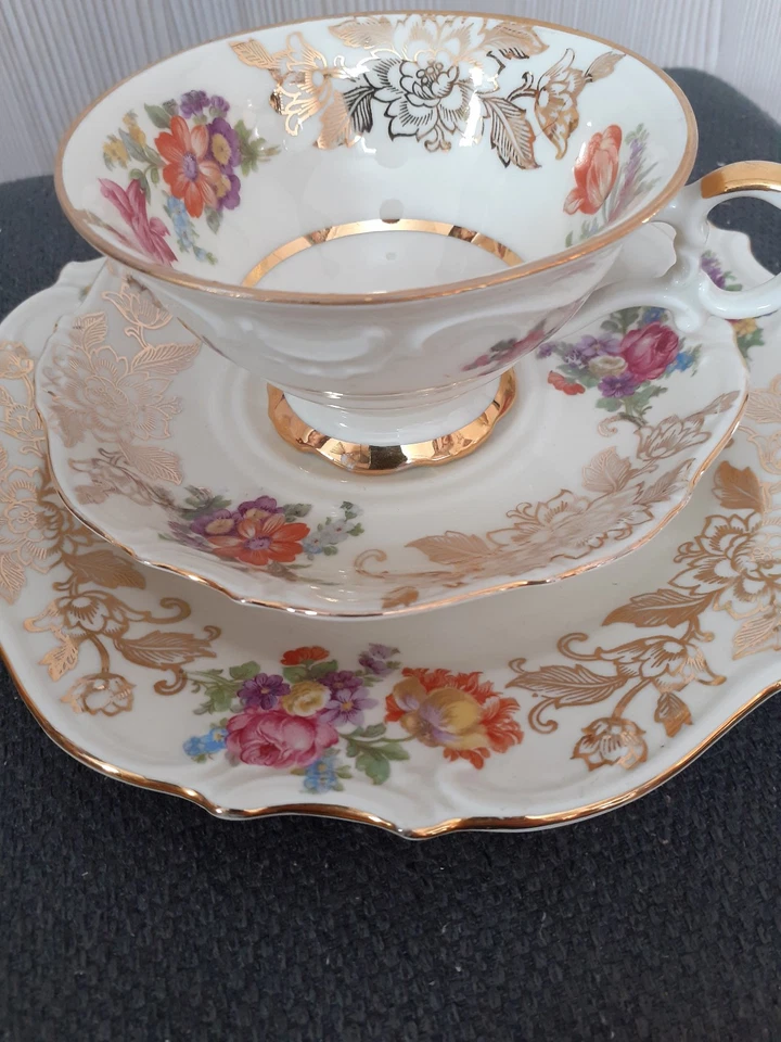 service à café 3 pièces PORCELAINE ROYALE BAVARIA- rareté, pièce de collection - Photo 2/4