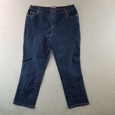 Woman Within Jeans Women's Sz 16WP Dark Wash Normcore Cute Nice Quality Trendy