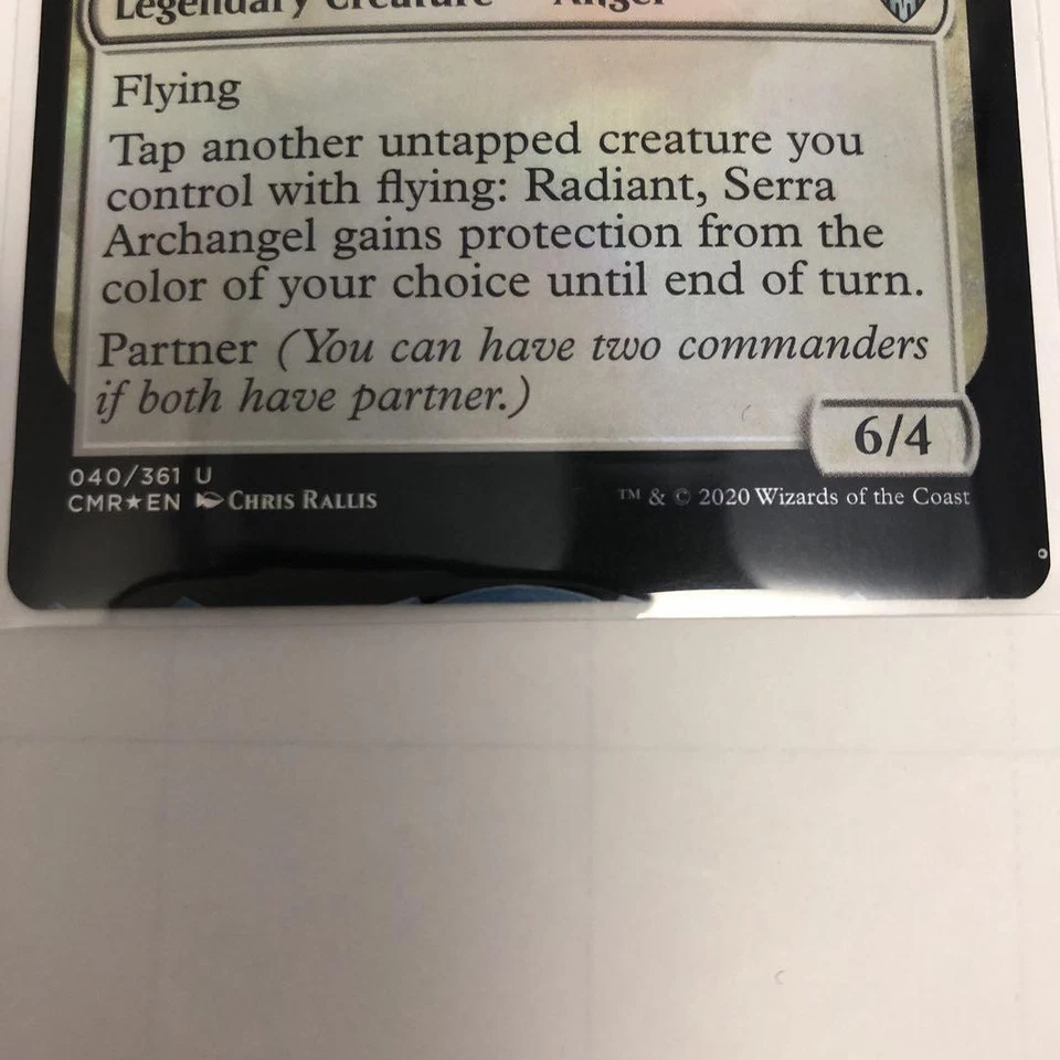 Magic The Gathering Seras Archangel Radiant Foil Error Card Spanish - Image 4 of 4