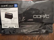 Copic 24 Markers Wallet New Black Marker Case